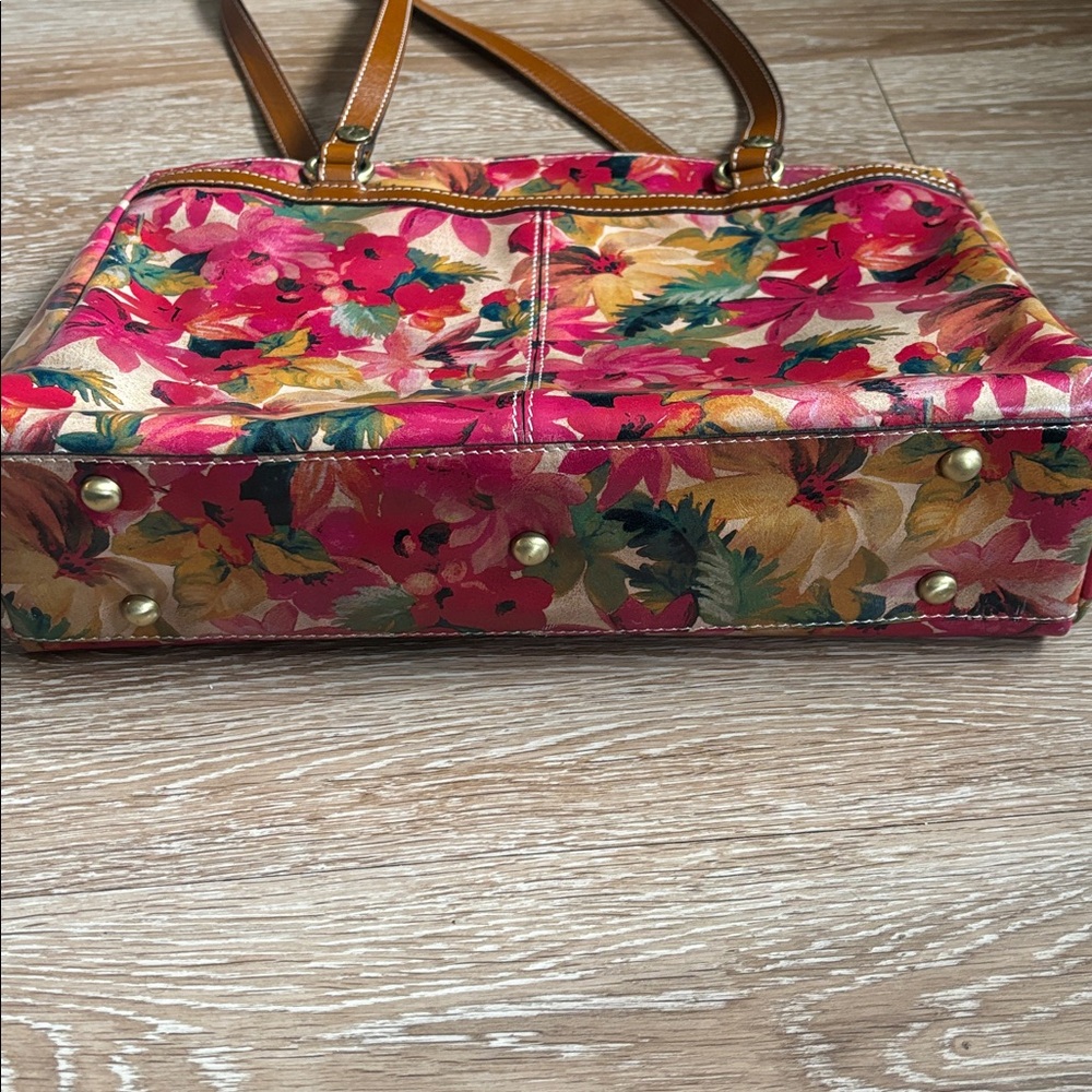 Patricia Nash Spring Multi Poppy Tote, pink floral pattern - Picture 10 of 17